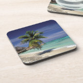 Tropical Beach, Anse Sourcing D'Argent, La Digue Untersetzer (Linke Seite)