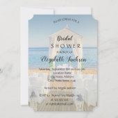 Tropical Beach Arbor Brautparty Einladung (Vorderseite)