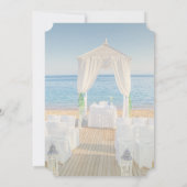 Tropical Beach Arbor Brautparty Einladung (Rückseite)