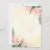 Tropical Beach Arbor Dreamy Summer Wedding Einladung (Rückseite)