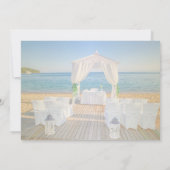 Tropical Beach Arbor Hochzeit retten das Datum Save The Date (Rückseite)