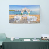 Tropical Beach Arbor Hochzeitsbanner Banner (Messeveranstaltung)