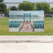 Tropical Beach Arbor Hochzeitsbanner Banner (Insitu)