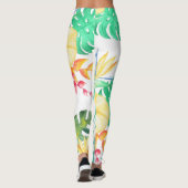 Tropical Beach Artwork Leggings (Rückseite)