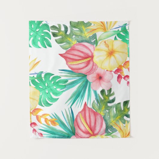 Tropical Beach Artwork Wandteppich (Vorderseite)