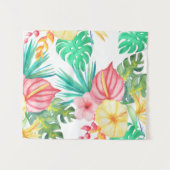 Tropical Beach Artwork Wandteppich (Vorderseite (Horizontal))