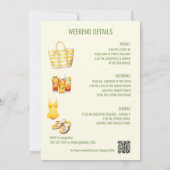 Tropical Beach Bach Weekend Tour und Einladung (Rückseite)