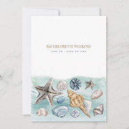 Tropical Beach Bachelorette Wochenende Einladung