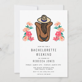 Tropical Beach Bachelorette Wochenende Einladung