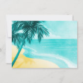 Tropical Beach Bat Mitzvah Save the Date (Rückseite)