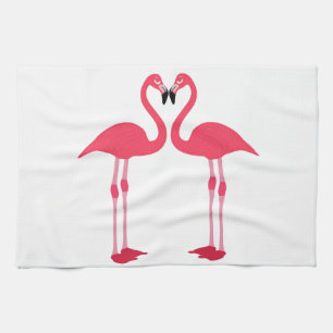 Tropical Beach Birds Destination Flamingos Geschirrtuch