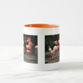 Tropical Beach Birds Destination Flamingos Tasse (Zentrum)