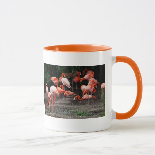 Tropical Beach Birds Destination Flamingos Tasse (Rechts)