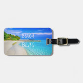 Tropical Beach Bliss Gepäckanhänger (Vorderseite horizontal)