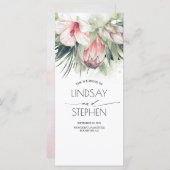 Tropical Beach Blume Hochzeitsprogramme Programm (Vorne/Hinten)