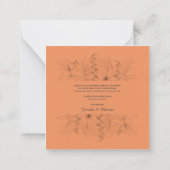 Tropical Beach Boho Summer Danke Karte (Rückseite)