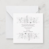 Tropical Beach Boho Summer Danke Karte (Rückseite)