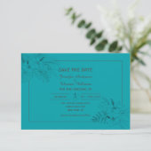 Tropical Beach Boho Summer Save the Date (Stehend Vorderseite)