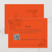Tropical Beach Boho Summer Wedding RSVP Postkarte (Vorne/Hinten)