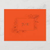 Tropical Beach Boho Summer Wedding RSVP Postkarte (Rückseite)