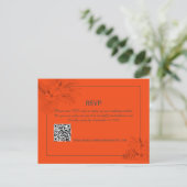 Tropical Beach Boho Summer Wedding RSVP Postkarte (Stehend Vorderseite)