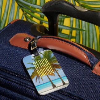 Tropical Beach Bound Gepäcktag Gepäckanhänger