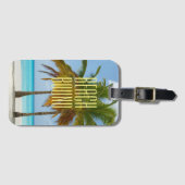 Tropical Beach Bound Gepäcktag Gepäckanhänger (Vorderseite (Horizontal))