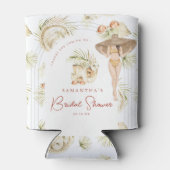 Tropical Beach Brautparty Dosenkühler (Rückseite)