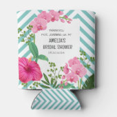 Tropical Beach Brautparty Dosenkühler (Rückseite)