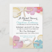 Tropical Beach Brautparty Einladung (Vorne/Hinten)