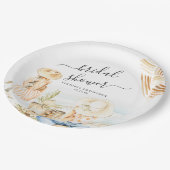 Tropical Beach Brautparty Pappteller (Schrägansicht)