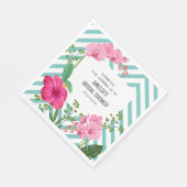 Tropical Beach Brautparty Serviette (Ecke)