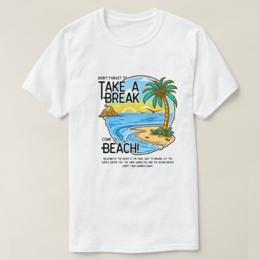 Tropical Beach Break - Relaxen Vacation Vibes T-Sh T-Shirt (Design vorne)