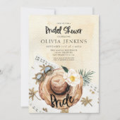 Tropical Beach Bridal Dusche Einladung (Vorderseite)