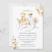 Tropical Beach Bridal Dusche Einladung (Vorderseite)