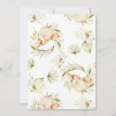 Tropical Beach Bridal Dusche Einladung (Rückseite)