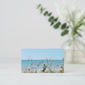 Tropical Beach Business Card Visitenkarte (Stehend Vorderseite)