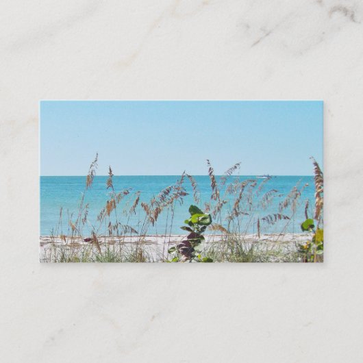 Tropical Beach Business Card Visitenkarte (Vorderseite)