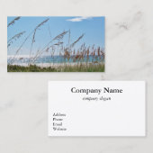 Tropical Beach Business Card Visitenkarte (Vorne/Hinten)