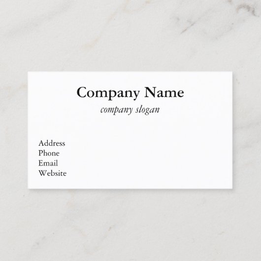 Tropical Beach Business Card Visitenkarte (Rückseite)