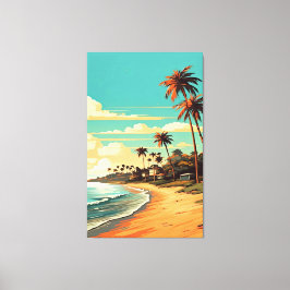 Tropical Beach Canvas Print Leinwanddruck