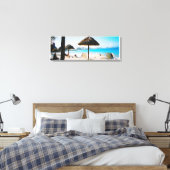 Tropical Beach Canvas Print Leinwanddruck (Insitu (Schlafzimmer))