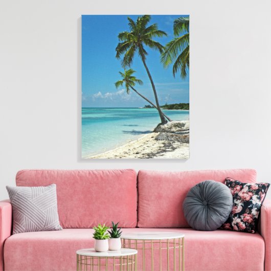 Tropical Beach Canvas Print Leinwanddruck (Insitu (Wohnzimmer))