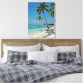 Tropical Beach Canvas Print Leinwanddruck (Insitu (Schlafzimmer))