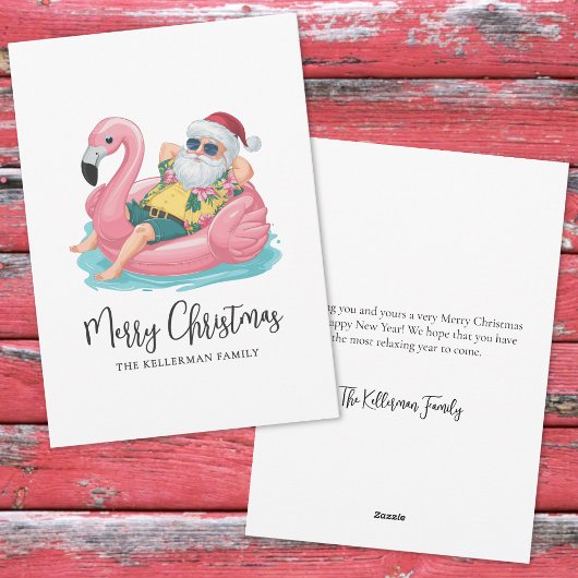 Tropical Beach Christmas Feiertagskarte