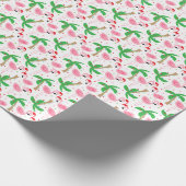 Tropical Beach Christmas Flamingos Birds Geschenkpapier (Ecke)