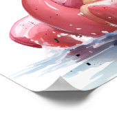 Tropical Beach Christmas Party Begrüßungszeichen Poster (Ecke)