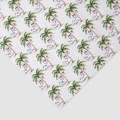 Tropical Beach Christmas Seidenpapier (Ausschnitt)
