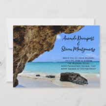 Tropical Beach Coast mit einer Big Rock Hochzeit
