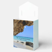 Tropical Beach Coast mit einer Big Rock Hochzeit Geschenkschachtel (Geöffnet)